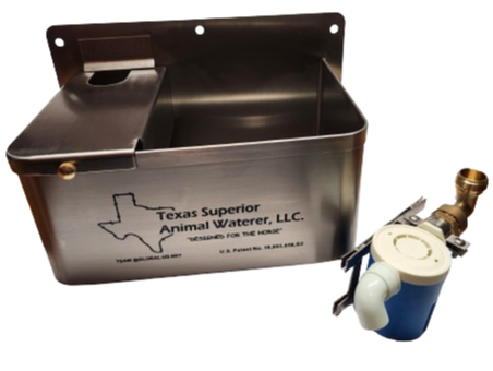 Texas Superior Animal Waterer | TSAW Waterer with High Pressure Float Valve Assembly